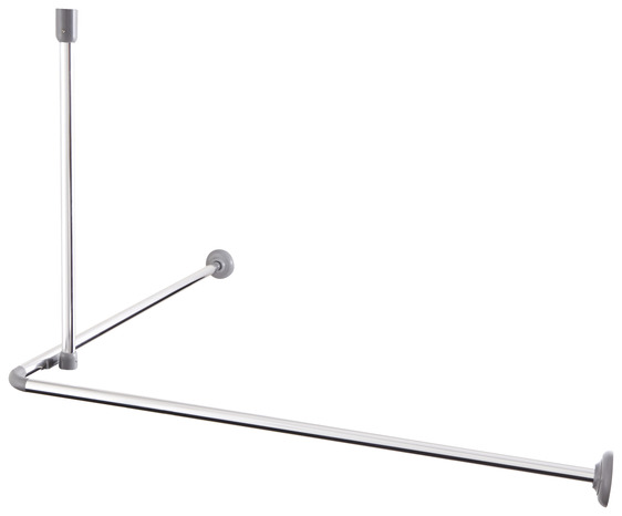 Barre de douche angle "Nira" chrome - Cooke and Lewis - Brico Dépôt