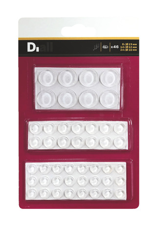 Butées adhésives transparentes - Diall - Brico Dépôt