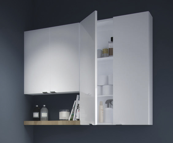 Armoire de salle de bains "Imandra" Blanc - L.60 x H.90 x P.15 cm - GoodHome - Brico Dépôt