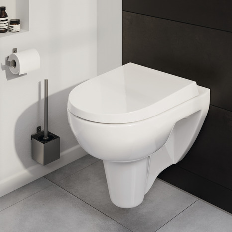 Cuvette WC suspendu sans bride (sans rebord) "Jabi" - NF - GoodHome - Brico Dépôt