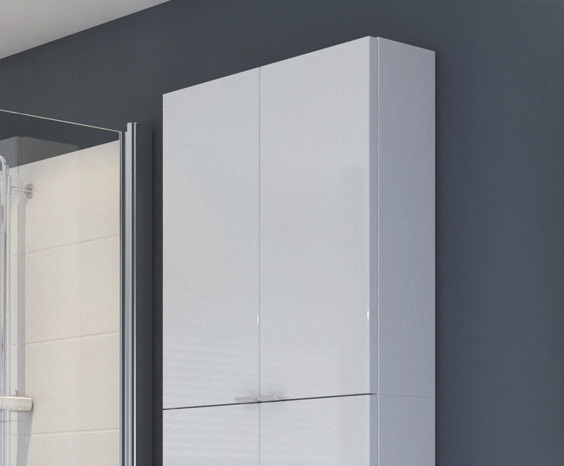 Armoire de salle de bains blanc Imandra L.60 x H.60 x P.15 cm - GoodHome - Brico Dépôt