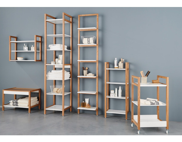 Colonne murale chêne "Nantua" - P. 20 cm - GoodHome - Brico Dépôt