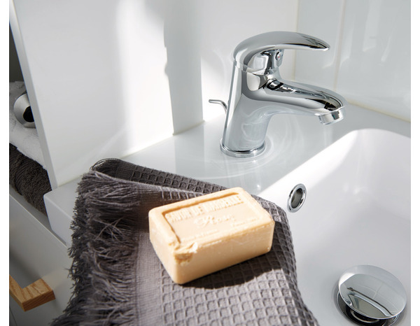 Mitigeur lavabo "Blyth" Ø. 35 mm x H. 13,1 cm - GoodHome - Brico Dépôt