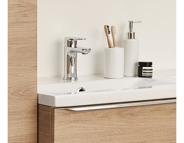 Mitigeur lavabo "Piana" Ø. 35 mmx H. 14,7 cm - GoodHome - Brico Dépôt