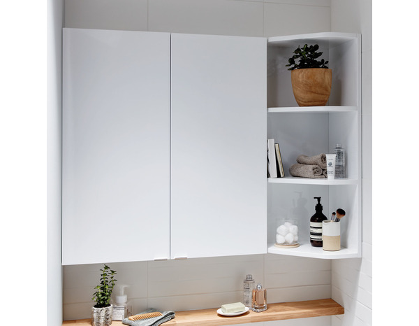 Armoire de salle de bains "Imandra" - Blanc - L. 40 x H. 90 x P. 15 cm - GoodHome - Brico Dépôt