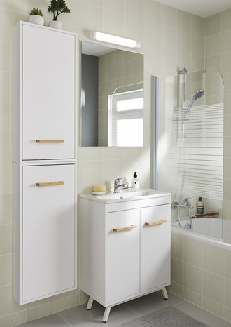 Armoire murale blanche l. 40 cm "ladoga" - Cooke and Lewis - Brico Dépôt