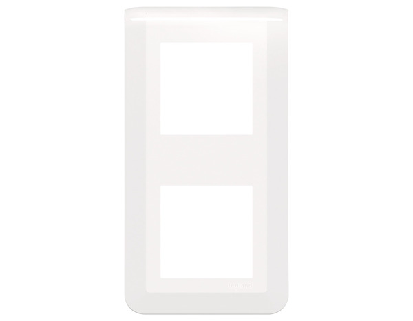 Plaque 2 x 2 modules vertical "Mosaic" blanc - Legrand - Brico Dépôt