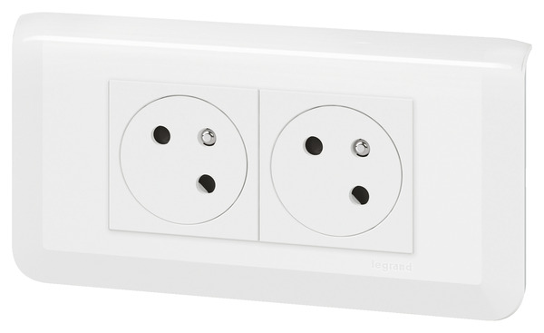 Kit complet 2 prises encastrables "Mosaic" - Legrand - Brico Dépôt