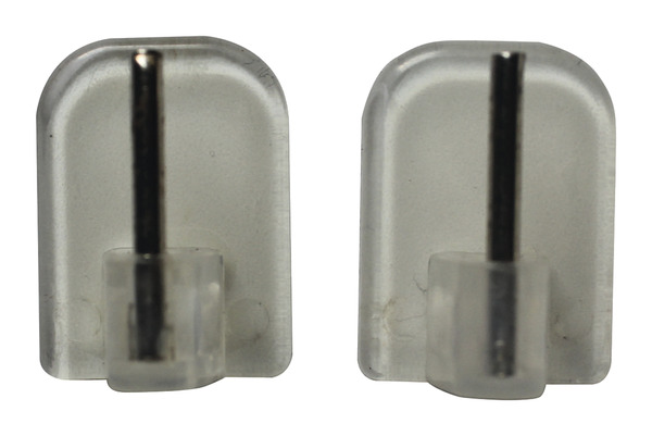 Lot 2 supports tringle vitrage adhésifs - GoodHome - Brico Dépôt