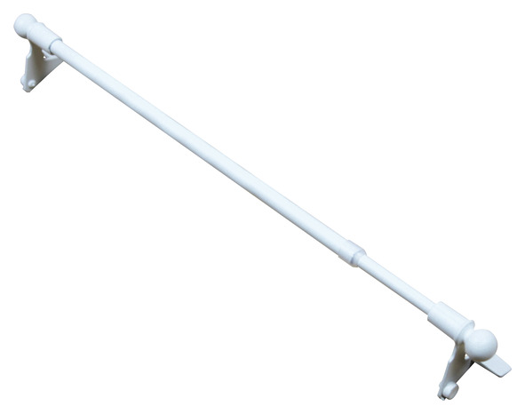 Tringle vitrage "Konera" blanc 50-80 cm - GoodHome - Brico Dépôt