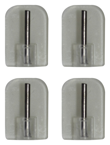 Lot 4 supports tringle vitrage adhésifs - Brico Dépôt