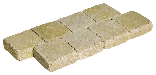 Pavé de jardin carré cordes - 15 x 15 cm. Ép. 6 cm - Brico Dépôt