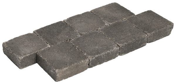 Pavé de jardin carré anthracite - 15 x 15 cm. Ép. 6 cm - Brico Dépôt