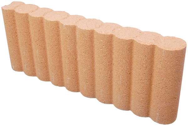 Bordure béton rondin - Terracota - 50 x 20 cm Ép. 6,5 cm - Brico Dépôt