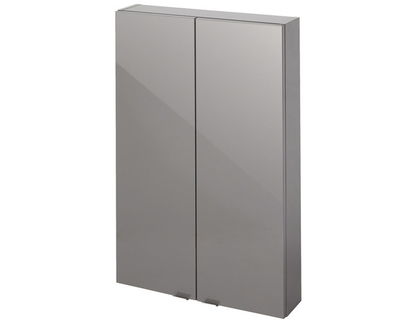 Armoire de salle de bains gris taupé Imandra L.60 x H.90 x P.15 cm - GoodHome - Brico Dépôt