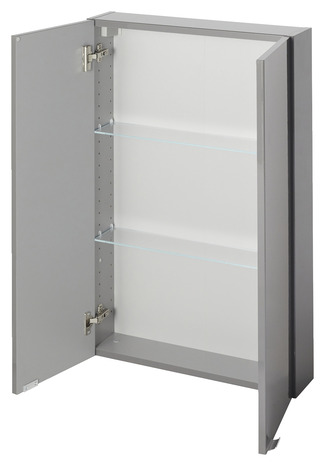Armoire de salle de bains gris taupé Imandra L.60 x H.90 x P.15 cm - GoodHome - Brico Dépôt