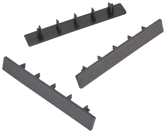 Lot de 10 embouts de finition "Neva" - Gris - Brico Dépôt