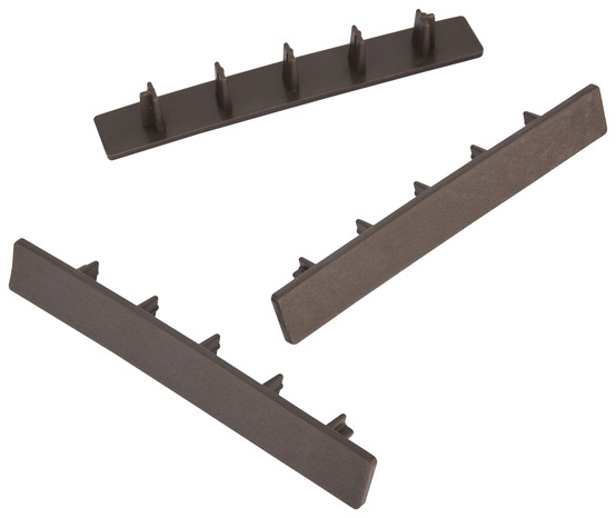 Lot de 10 embouts de finition - "Neva" - Chocolat - GoodHome - Brico Dépôt