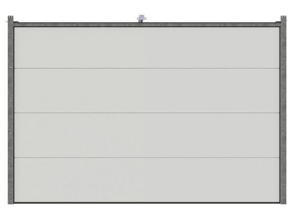 Porte de garage sectionnelle motorisée H. 200 cm l. 300 cm blanche - GoodHome - Brico Dépôt