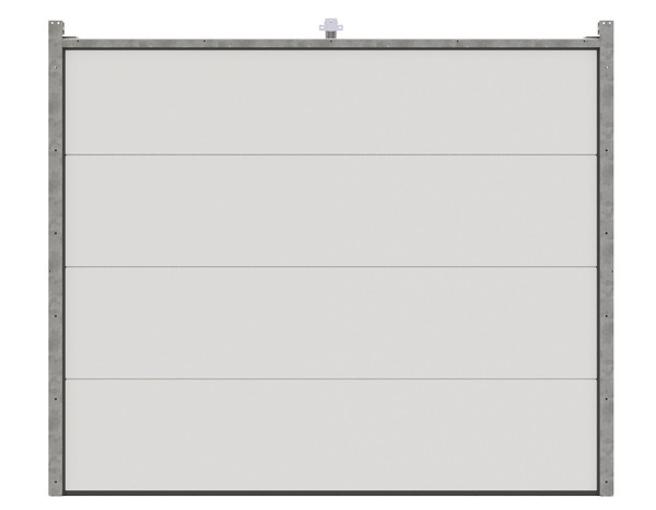 Porte de garage sectionnelle motorisée H. 200 cm l. 240 cm blanche - GoodHome - Brico Dépôt