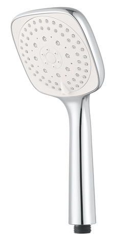 Douchette chromé/blanc "Teesta" - 3 jets - GoodHome - Brico Dépôt