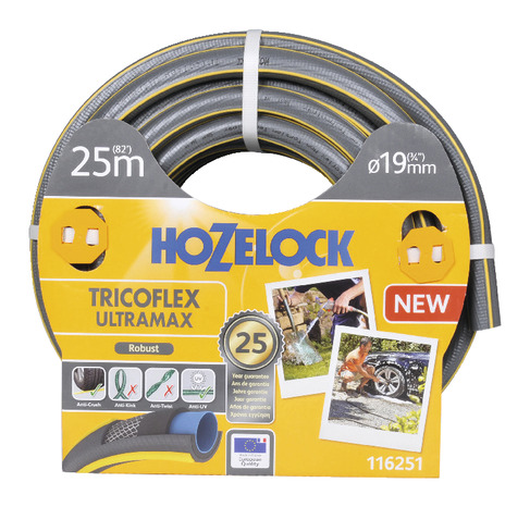 Tuyau arrosage "Ultramax" - Ø 19 mm L. 25 m - Hozelock - Brico Dépôt