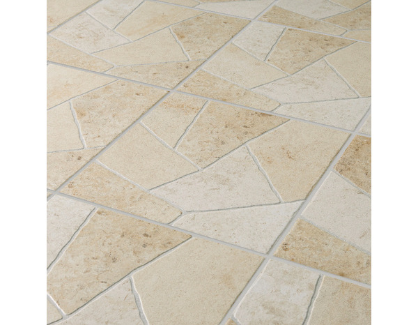 Carrelage de sol extérieur "Piazza" beige - l. 42,04 x L. 42,04 cm - Brico Dépôt