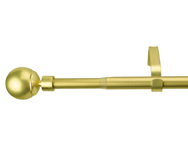 Kit barre simple extensible embout boule 16/19 "Elasa", 120/210
 - GoodHome - Brico Dépôt