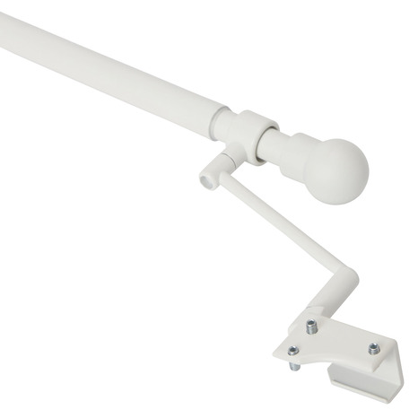 Supports pour tringle à rideau blanc mat "Ikaria" - GoodHome - Brico Dépôt