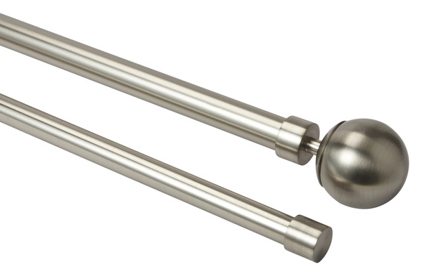 Kit 2 barres ext. athens rond l200-330 - GoodHome - Brico Dépôt