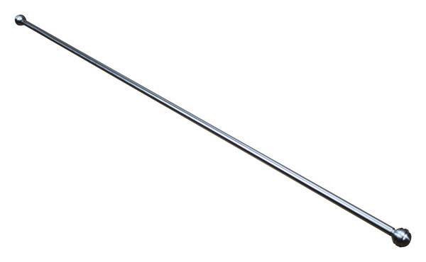 Kit barre de rideau embout boule 70/100 "Dokos" Nickel
 - GoodHome - Brico Dépôt