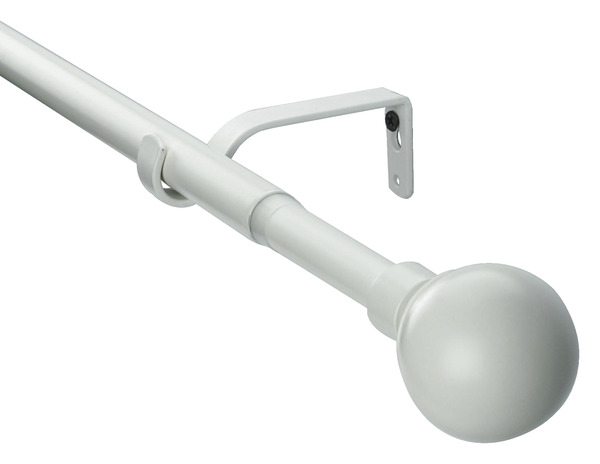 Kit barre à rideau extensible embout boule Anafi 200/330 cm - GoodHome - Brico Dépôt