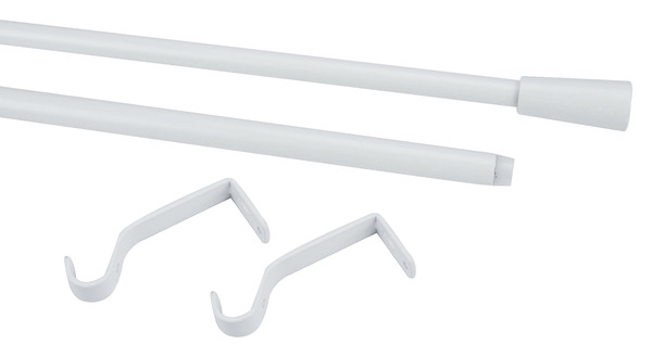 Kit barre à rideau extensible embout cône Anafi 200/330 cm
 - GoodHome - Brico Dépôt