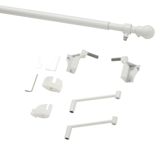 Supports pour tringle à rideau blanc mat "Ikaria" - GoodHome - Brico Dépôt