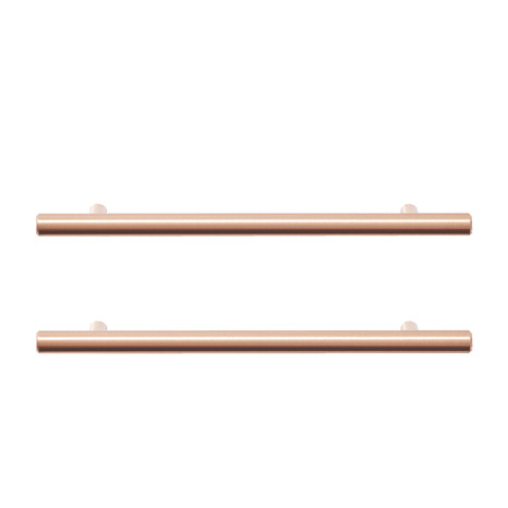 Lot de 2 poignées effet cuivre " Annatto" L 22,0 cm - GoodHome - Brico Dépôt