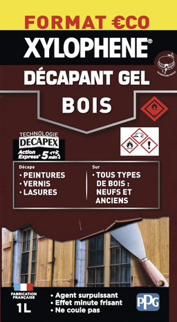 Xylophène décapant gel bois - 1 L - Xylophene - Brico Dépôt