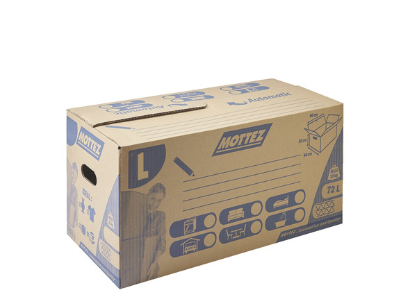 Carton de déménagement 72 L - L. 60 x P. 40 x H. 30 cm. - Brico Dépôt
