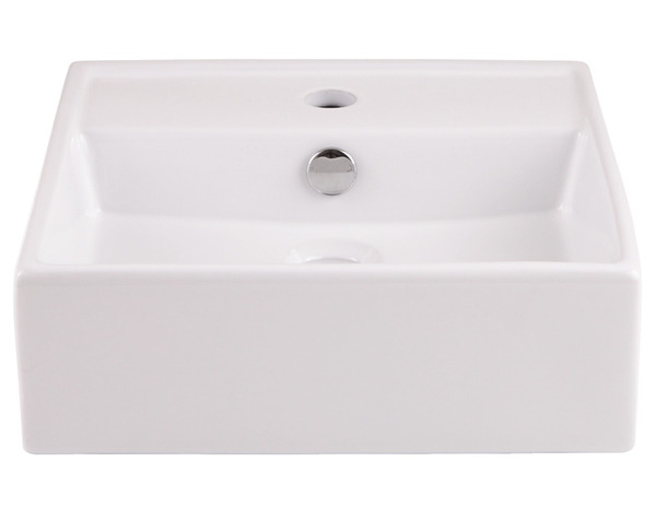 Vasque à poser "Hendra" - En céramique  - Blanc - GoodHome - Brico Dépôt