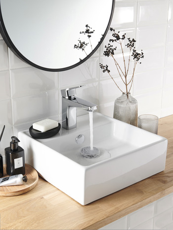 Vasque à poser "Hendra" - En céramique  - Blanc - GoodHome - Brico Dépôt