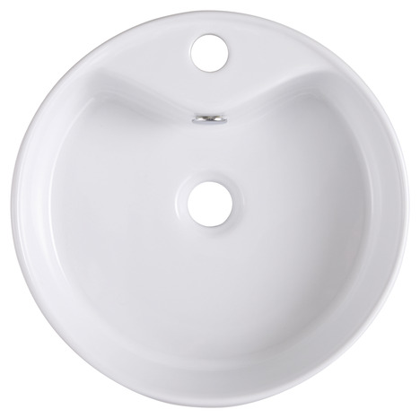 Vasque à poser en céramique "Vorma" - Blanc - GoodHome - Brico Dépôt
