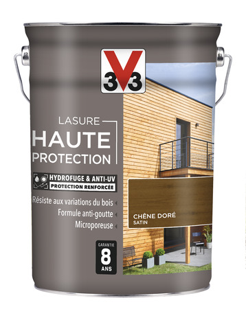lasure bois extérieur ton chêne doré satinée 5 L - V33 - Brico Dépôt