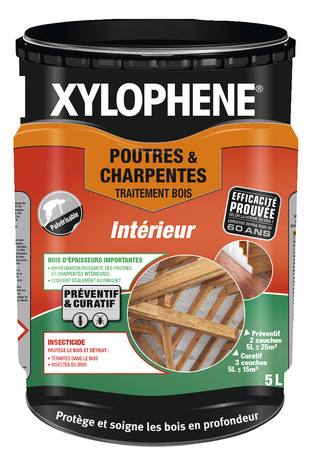 Traitement bois pour poutre et charpente 5 L - Xylophene - Brico Dépôt