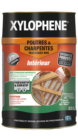 Traitement bois pour poutre et charpente 20 L - Xylophene - Brico Dépôt