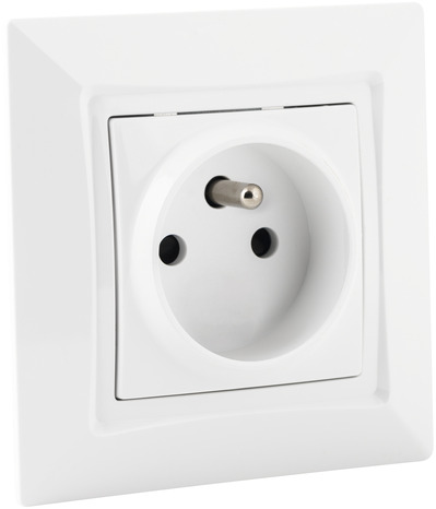 Lot 10 prises avec terre "Delta One" blanc - Siemens - Brico Dépôt