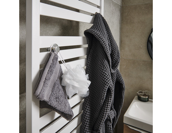 Lot de 2 crochets Muromi chrome - GoodHome - Brico Dépôt