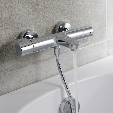 Mitigeur bain/douche thermostatique "Cavally" - GoodHome - Brico Dépôt