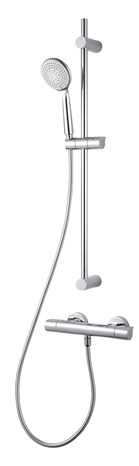 Kit barre de douche thermostatique "Cavally" - 3 jets - GoodHome - Brico Dépôt