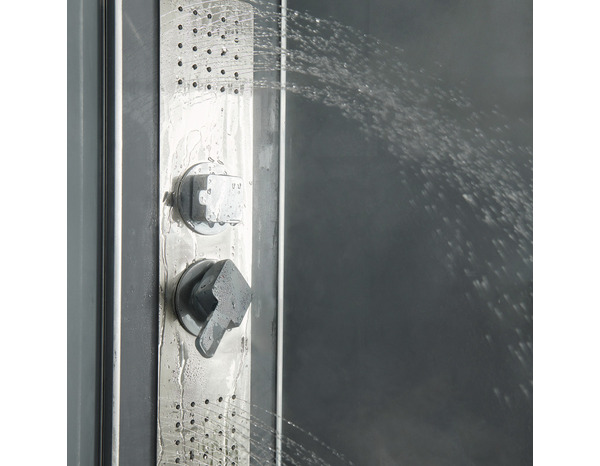 Cabine de douche hydromassante "Beloya" L. 90 x l. 90 x H. 220 cm - GoodHome - Brico Dépôt