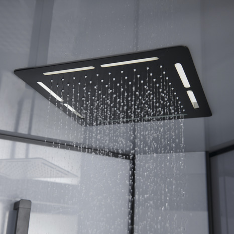 Cabine de douche hydromassante "Beloya" - L. 90 x l. 90 x H. 220 cm - GoodHome - Brico Dépôt