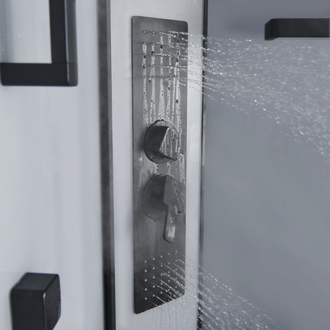 Cabine de douche hydromassante "Beloya" - L. 90 x l. 90 x H. 220 cm - GoodHome - Brico Dépôt